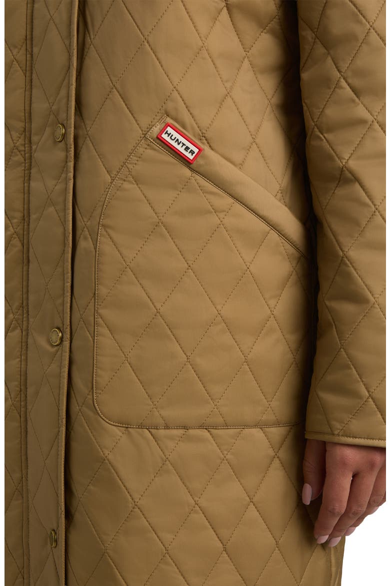 Alison Hooded Quilted Barn Coat, Alternate, color, BRITISH TAN