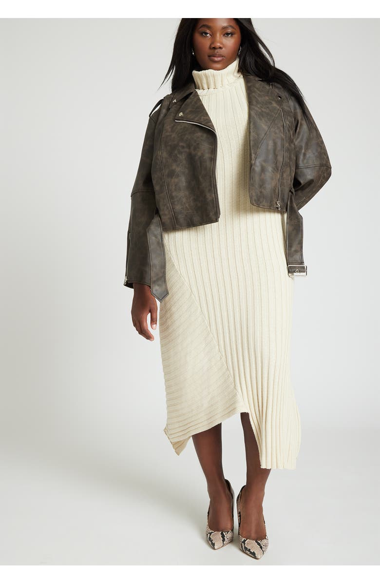 ELOQUII Patina Moto Jacket, Alternate, color, 