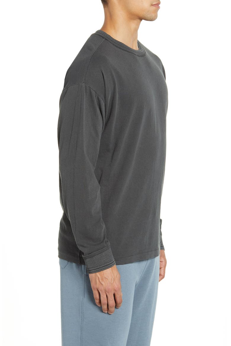 Relaxed Cotton Crewneck Sweater, Alternate, color, STRETCH LIMO