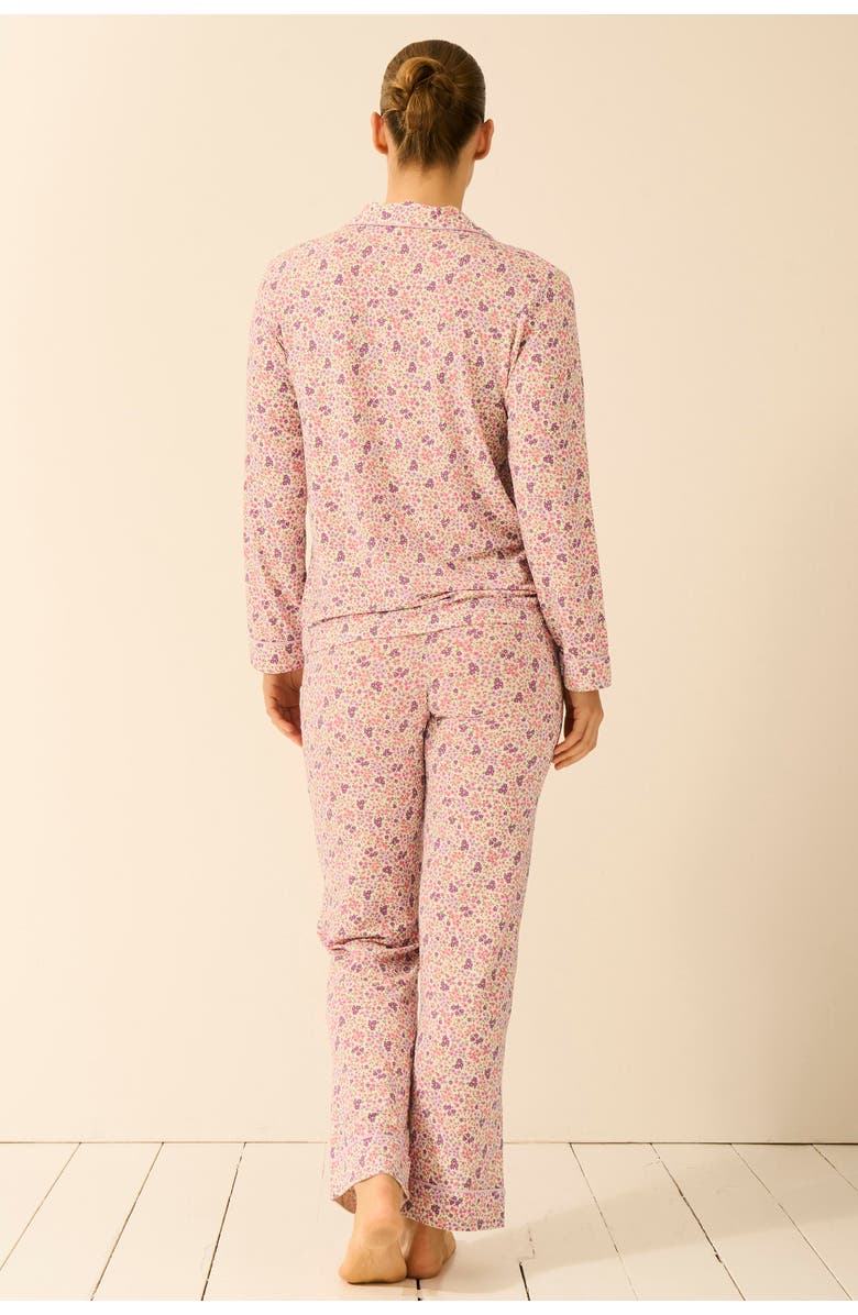 Stripe & Stare Long Pyjama Set, Alternate, color, Lavender Haze Floral