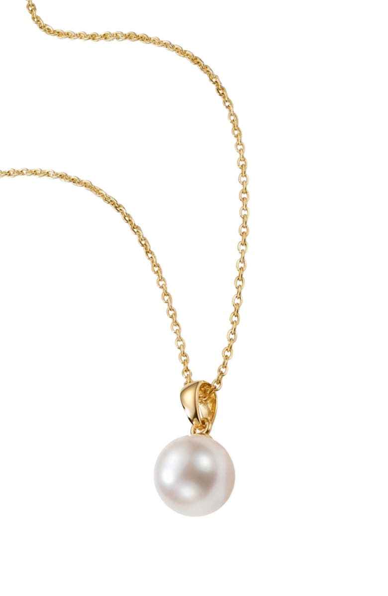 ARGENTO VIVO Faux Pearl Pendant Necklace, Main, color, Gold