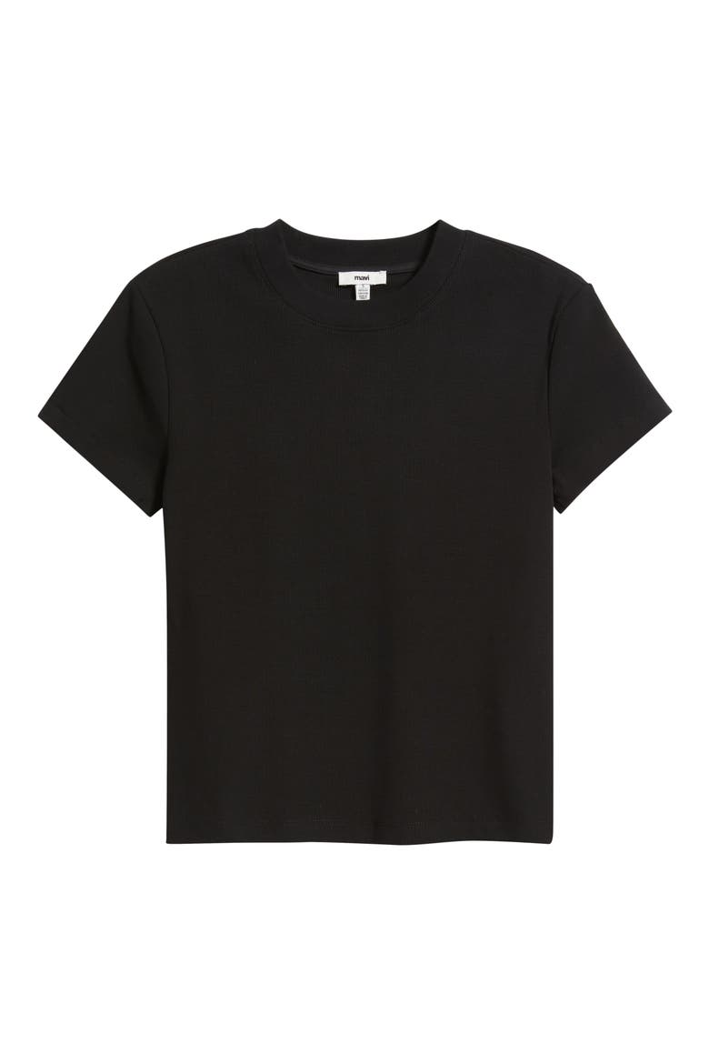 Slim Fit Stretch Cotton T-Shirt, Alternate, color, BLACK