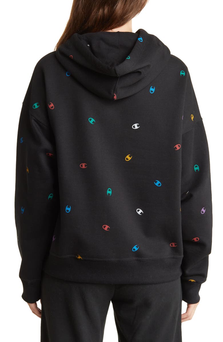 Champion Powerblend Logo Hoodie, Alternate, color,