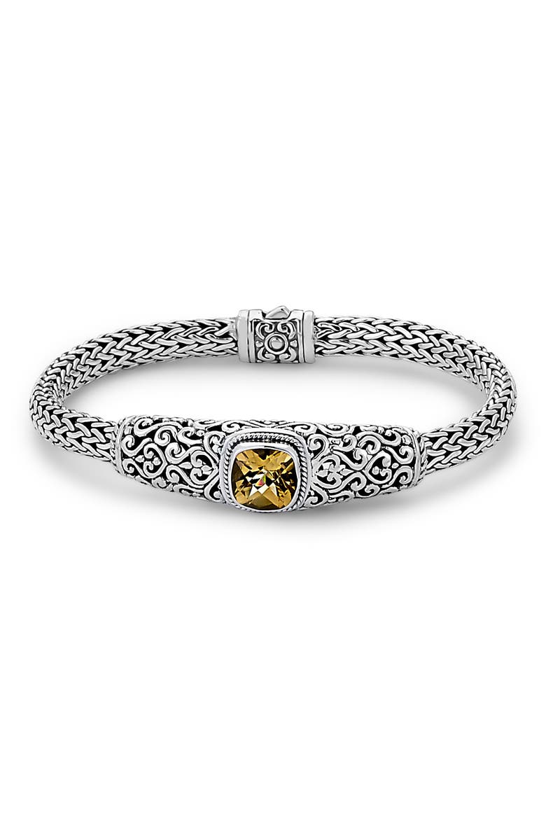 Green Amethyst Bracelet, Main, color, YELLOW