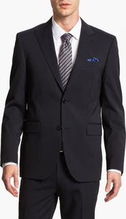 Sand Trim Fit Wool Blend Suit
