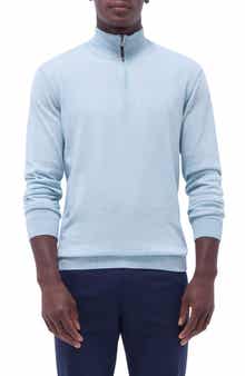 Quarter Zip Cotton & Cashmere Pullover