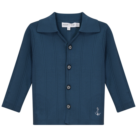 Anchor Embroidered Knit Jacket (Toddler, Little Kid & Big Kid)