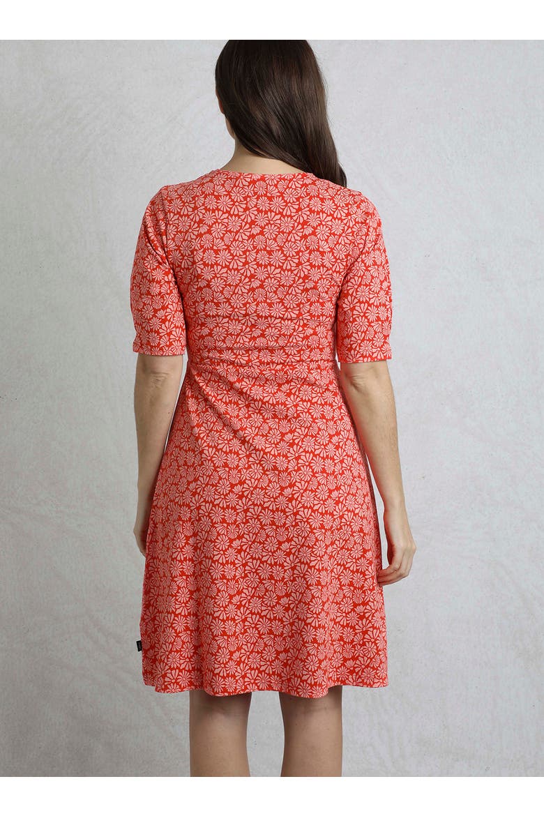 Cassandra Jersey Swing Dress, Alternate, color, Crimson