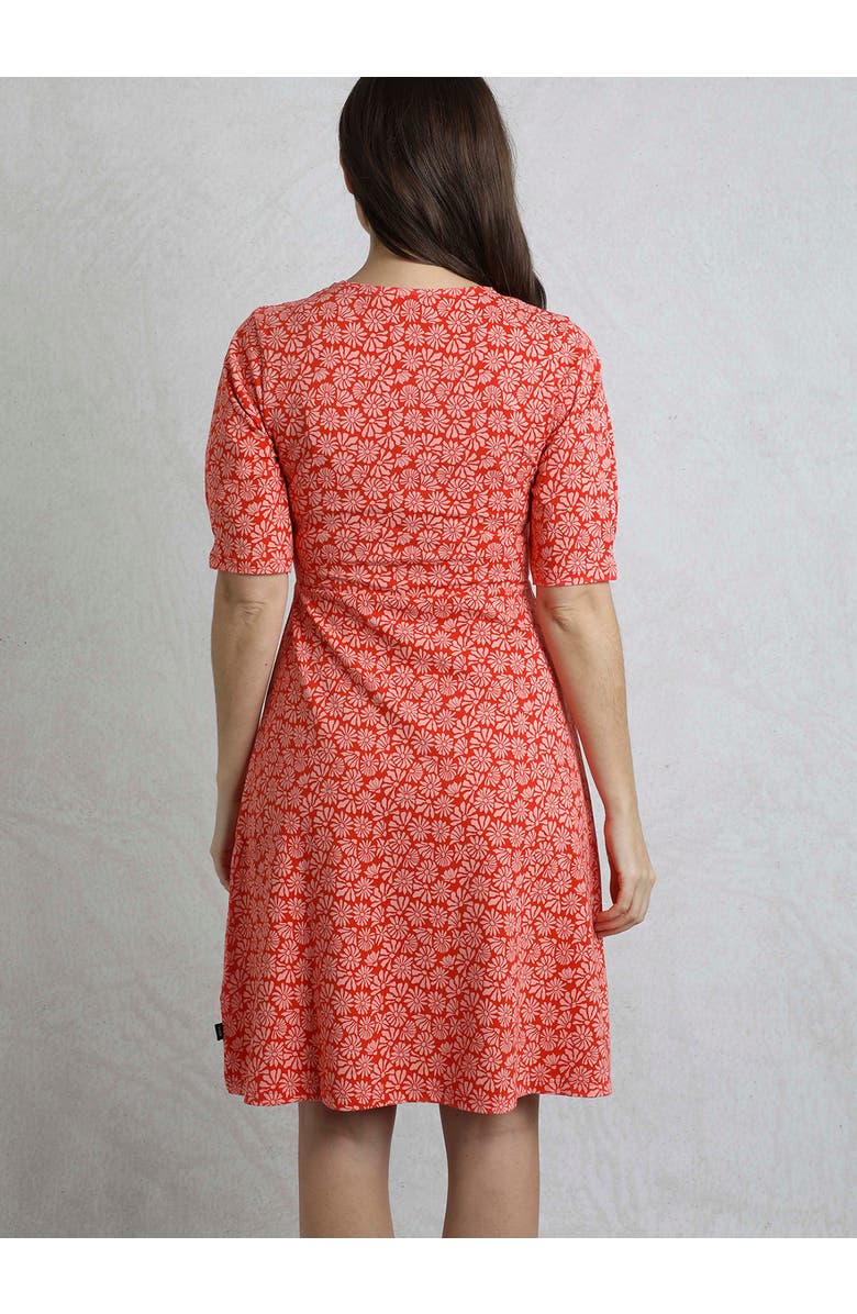 Weird Fish Cassandra Jersey Swing Dress, Alternate, color, Crimson