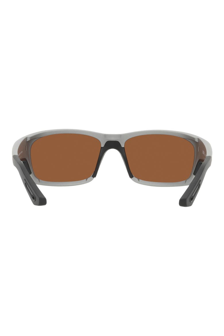 Jose Pro 62mm Polarized Oversize Rectangular Sunglasses, Alternate, color, COPPER