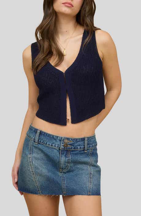 Blu Pepper V-Neck Ribbed Tank