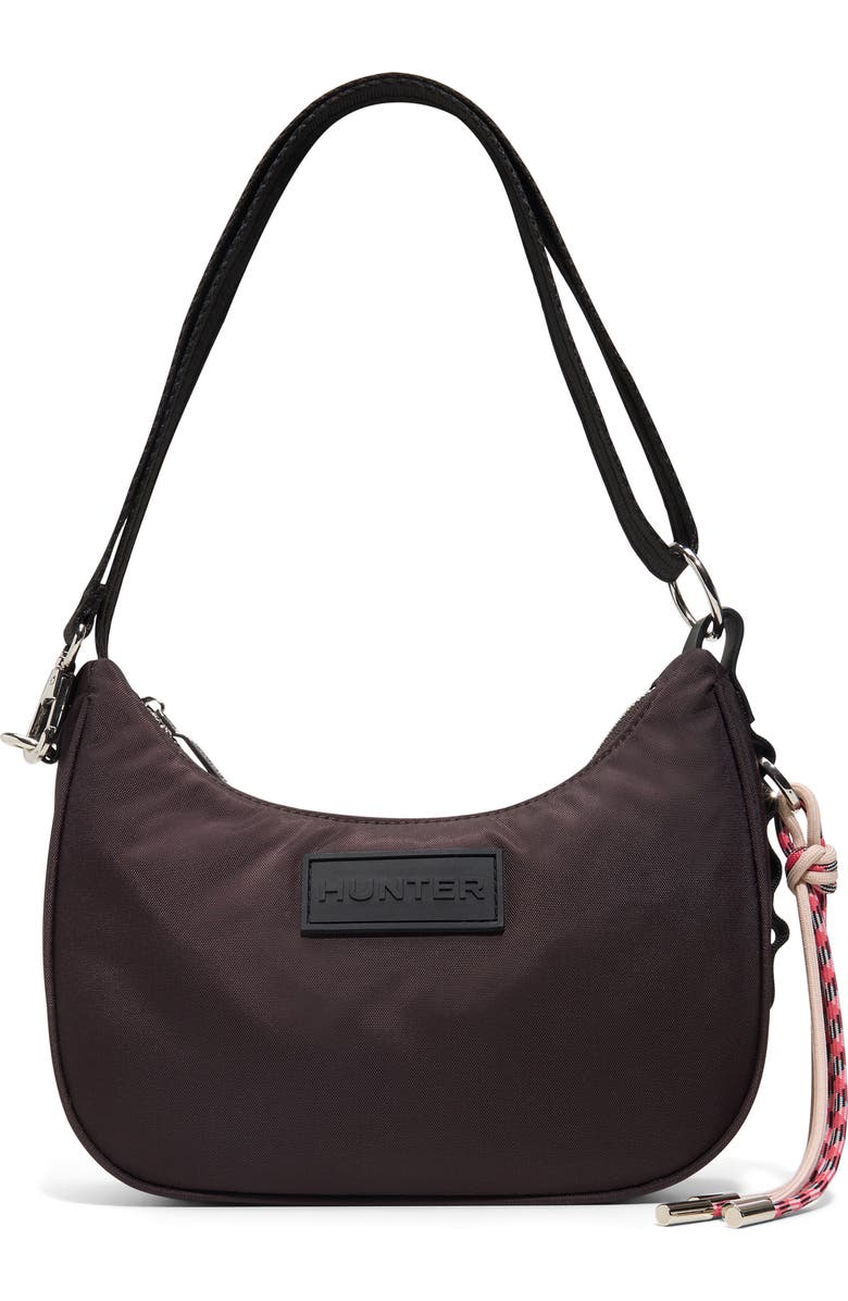 Hunter Loop Back Crossbody Bag, Main, color, Brown