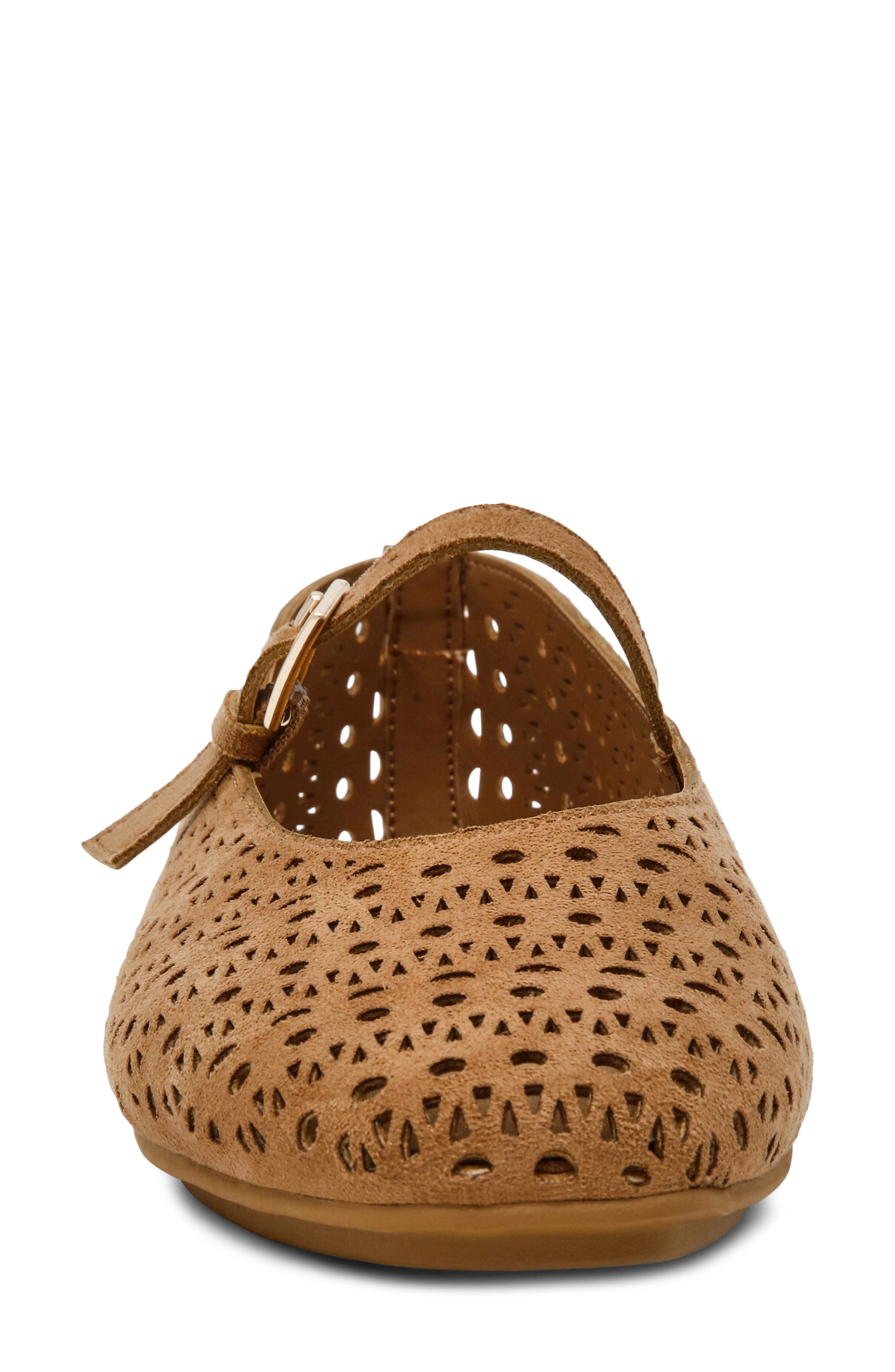 Anne Klein Connie Mary Jane Flat, Alternate, color, Light Brown