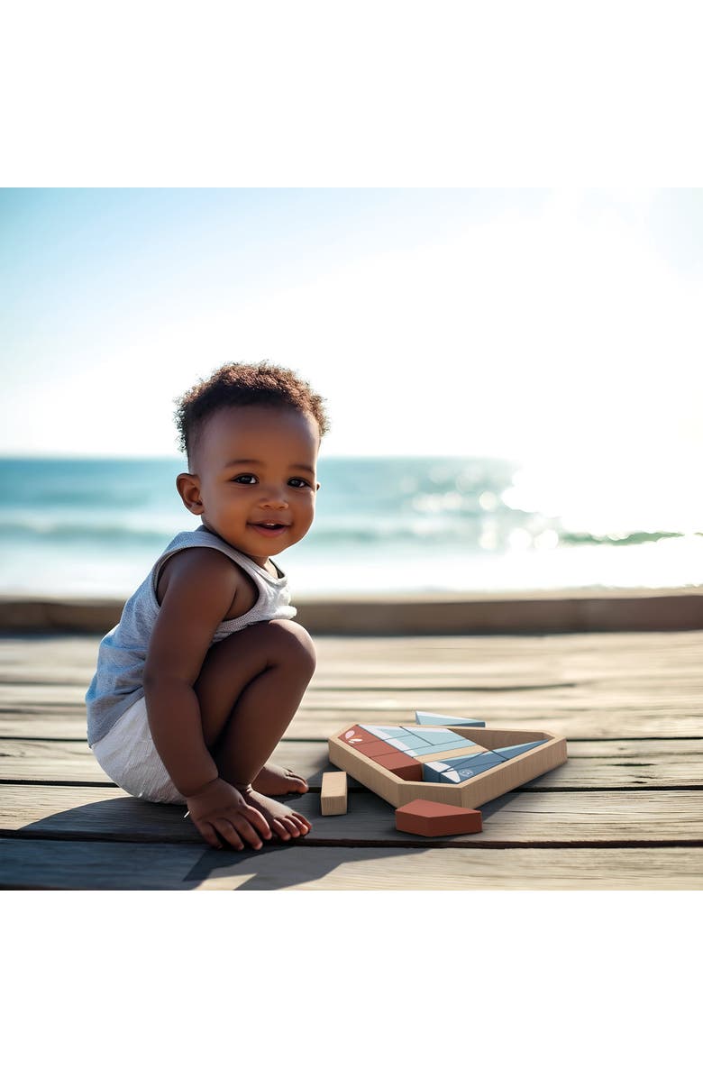 Speedy Monkey Boat Block Puzzle, Alternate, color, Multi