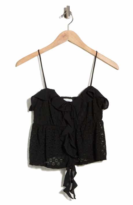 Beivy Mixed Media Babydoll Top