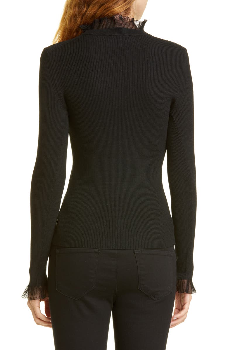 Ted Baker London Frill Trim Sweater, Alternate, color,