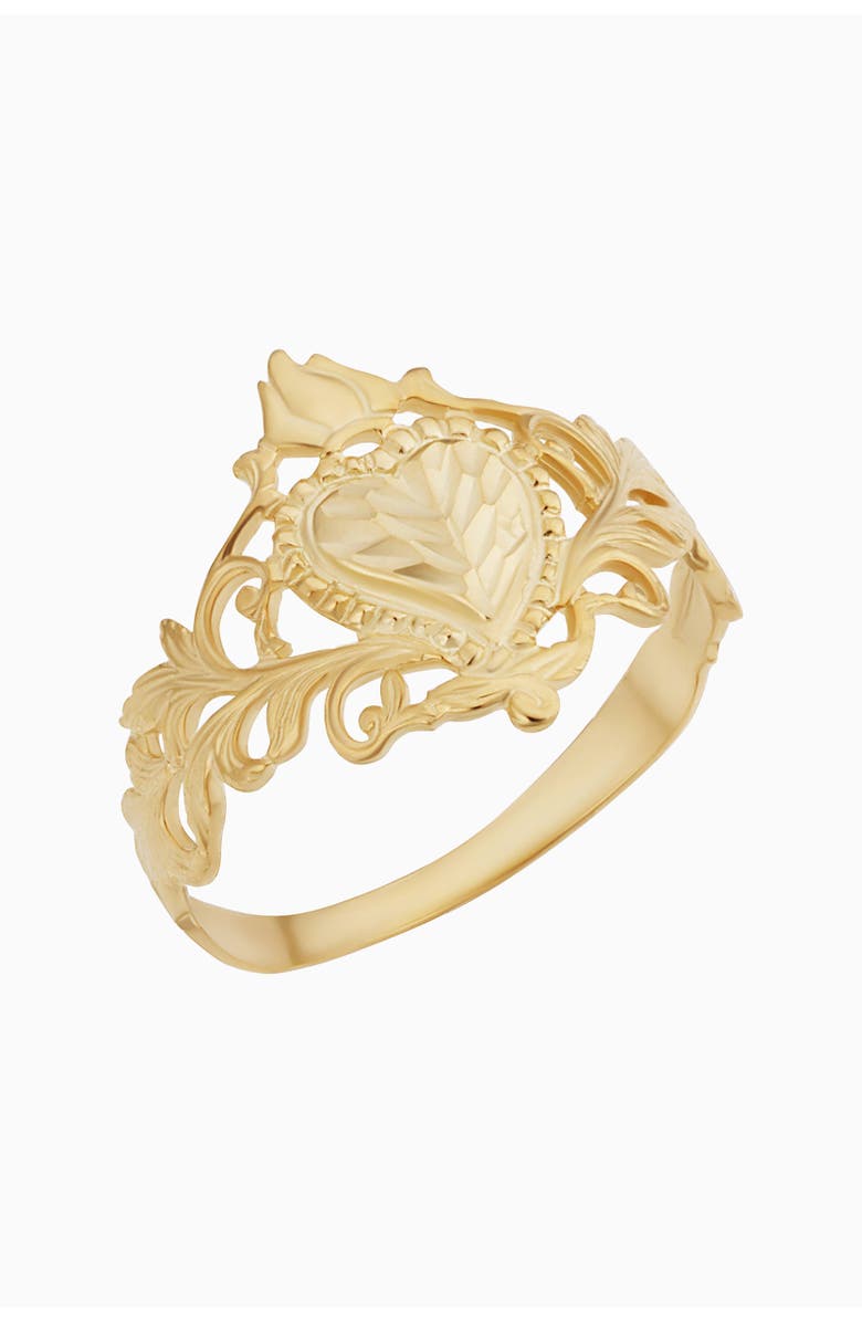 Oradina 14K Gold Hearts Desire Statement Ring, Main, color,