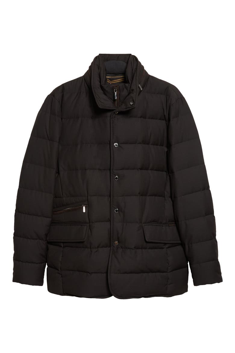 Ilvo 3-in-1 Quilted Down Overcoat & Vest, Main, color, NERO