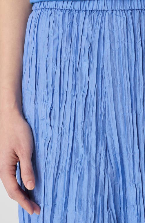 Eileen Fisher Crinkled Silk Midi Skirt In Ultma
