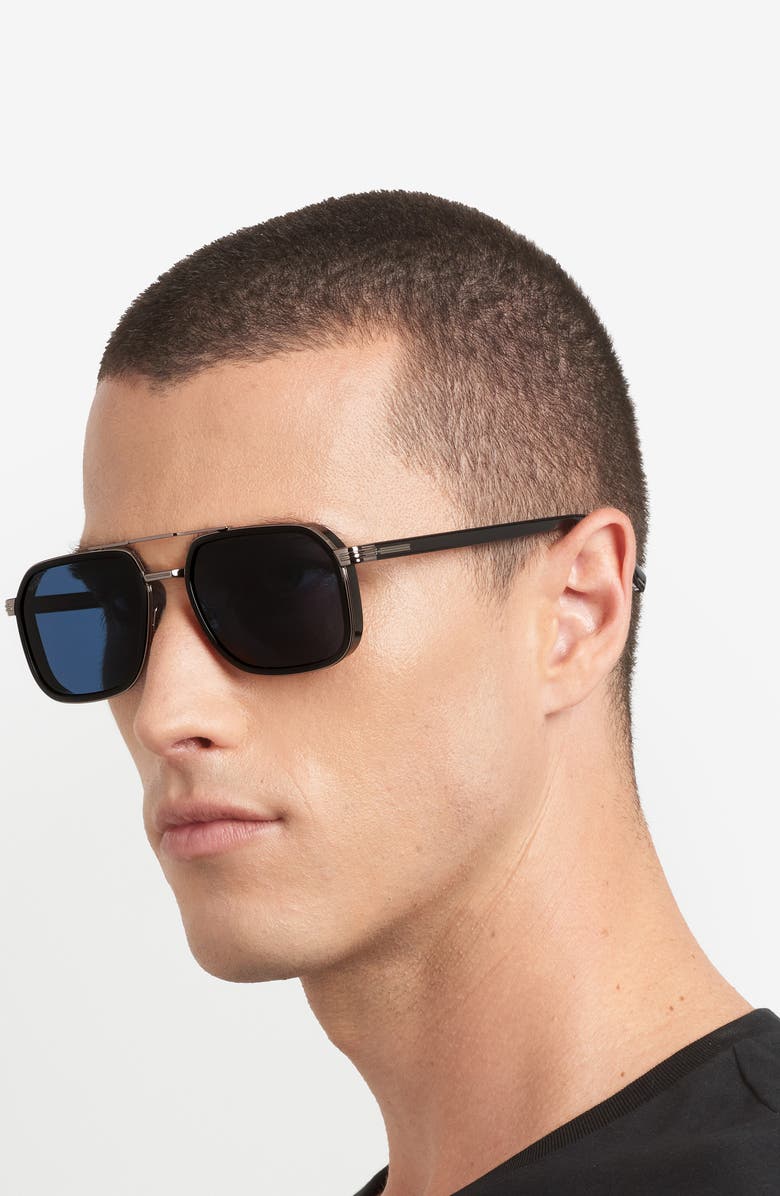 BOSS 55mm Rectangular Sunglasses, Alternate, color,