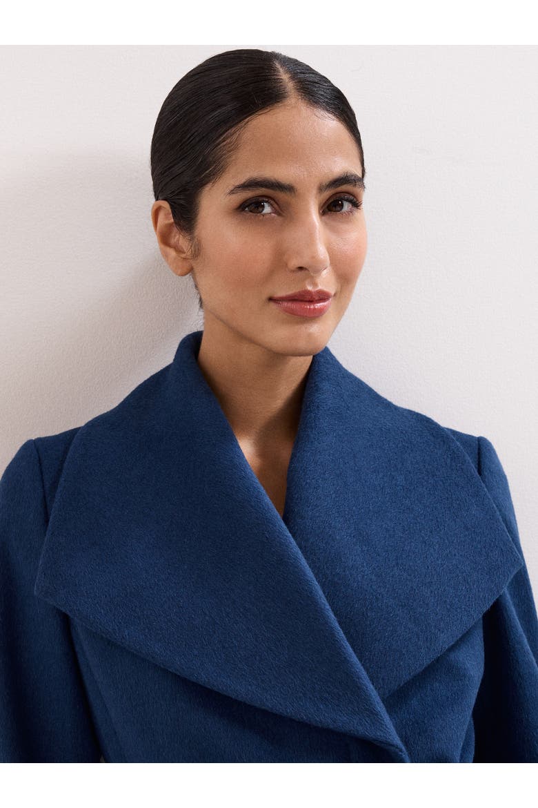 Nicci Belted Coat, Alternate, color, Blue