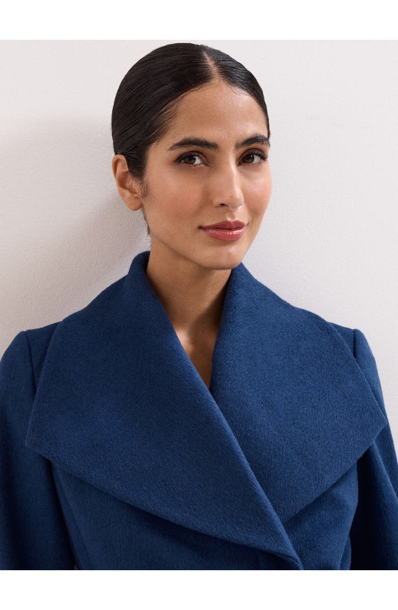 Phase Eight Nicci Belted Coat, Alternate, color, Blue