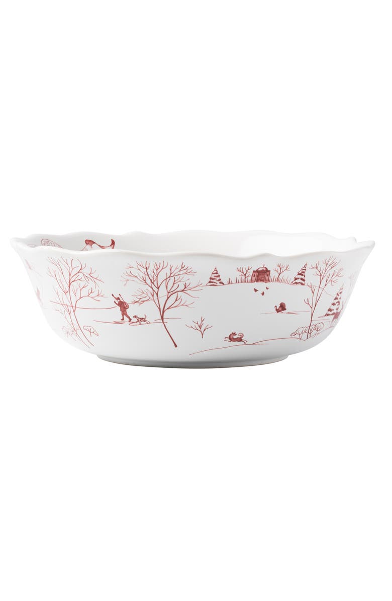 Juliska Country Estate Winter Frolic Ruby 10-Inch Serving Bowl, Alternate, color, Ruby
