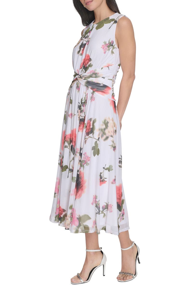 calvin klein floral a line dress Elegant Simple Beach A-Line Lace Organza Floor Zipper Low-V BackWeddin main image 0