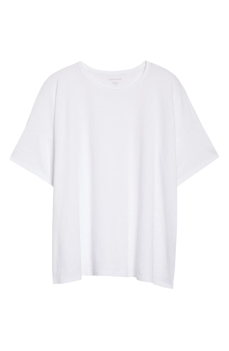 Eileen Fisher Boxy Crewneck Organic Cotton T-Shirt, Alternate, color, 