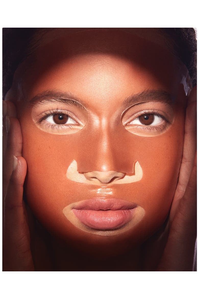 5-Pack Rose Gold Brightening Facial Treatment Mask, Alternate, color, NO COLORDNU