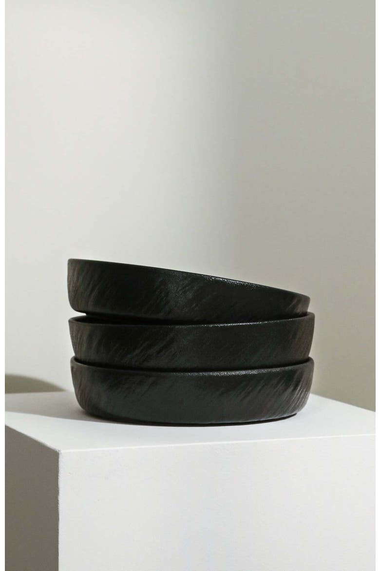 Senso New Bone China 12-Piece Dinnerware Set, Alternate, color, Black