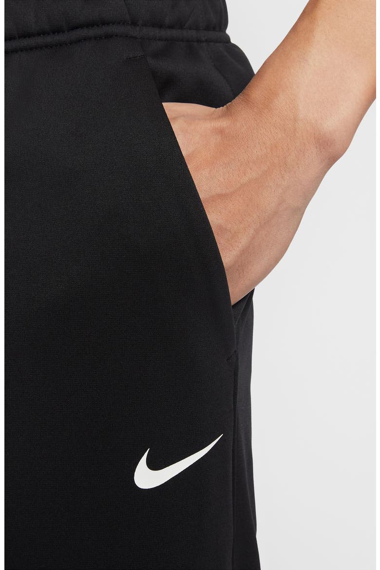 Therma-FIT Fleece Training Joggers, Alternate, color, BLACK/ WHITE