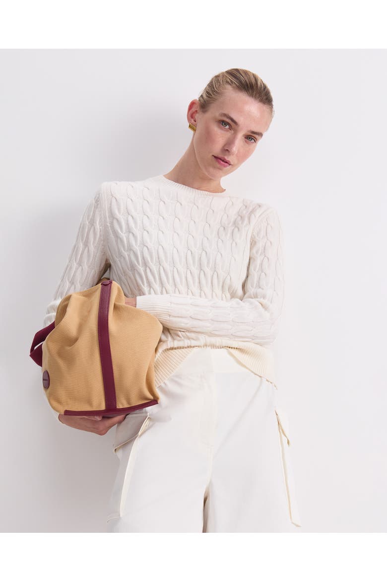 Merino Cable Knit Jumper, Alternate, color, Winter White
