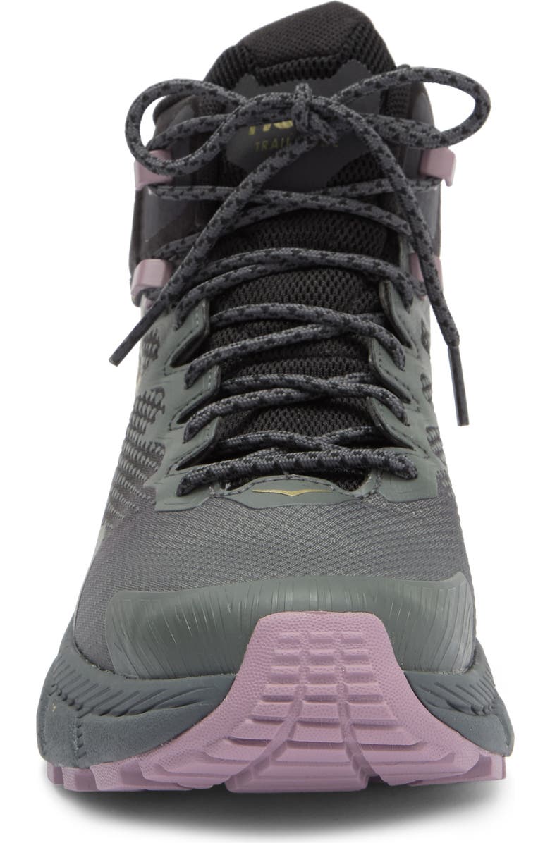 HOKA Trail Code Gore-Tex<sup>®</sup> Hiking Boot, Alternate, color, Black / Castlerock