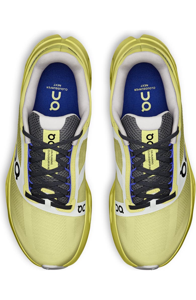 On Cloudsurfer Next Z5 Running Shoe, Alternate, color, Limelight/ White