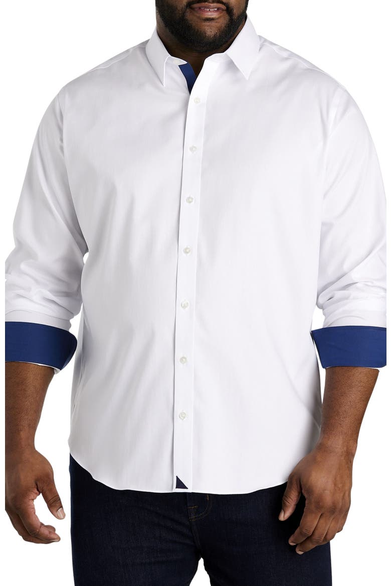 Big & Tall Las Cases Special Sport Shirt, Main, color, WHITE