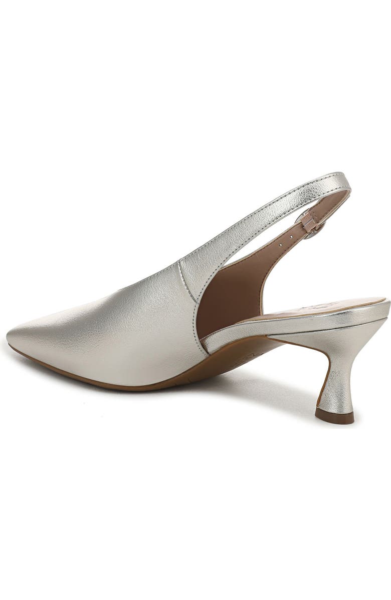 Naturalizer Embry Slingback Pump, Alternate, color, Silver Sand Faux Leather