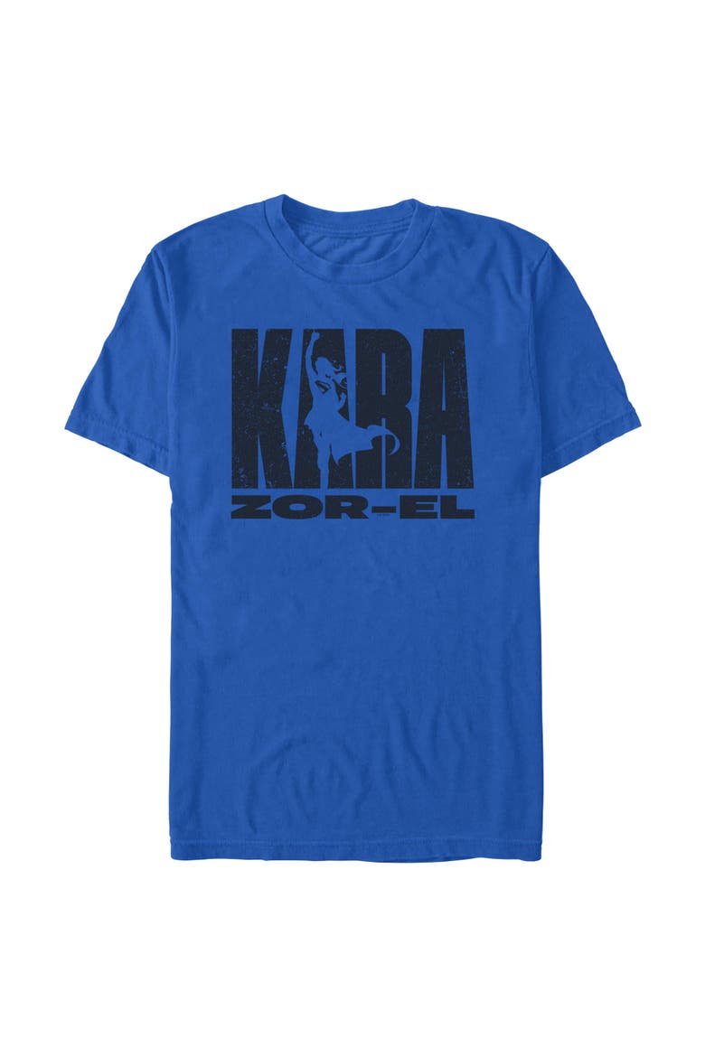 Men's Supergirl Kara Zor-El Silhouette  Graphic T-Shirt, Main, color, Royal Blue