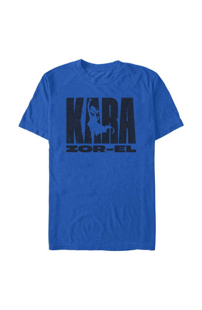 Supergirl Men's Supergirl Kara Zor-El Silhouette Graphic T-Shirt, Main, color, Royal Blue