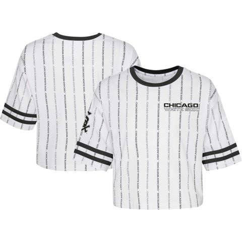 Girls Youth White Chicago White Sox Ball Striped T-Shirt