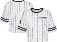 Outerstuff Girls Youth White Chicago White Sox Ball Striped T-Shirt