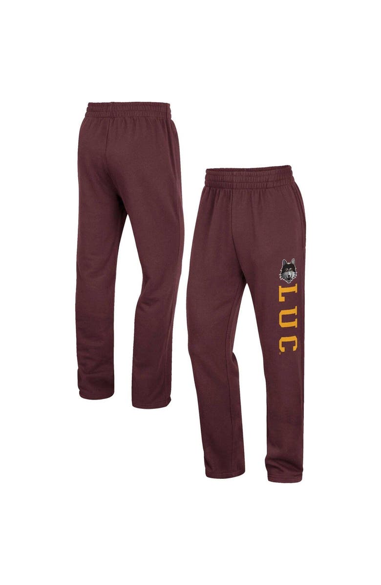 COLOSSEUM Men's Colosseum Maroon Loyola Chicago Ramblers Wordmark Pants, Main, color, 