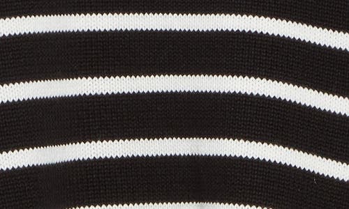 Vigoss Nautical Stripe Short Sleeve Sweater In Multi
