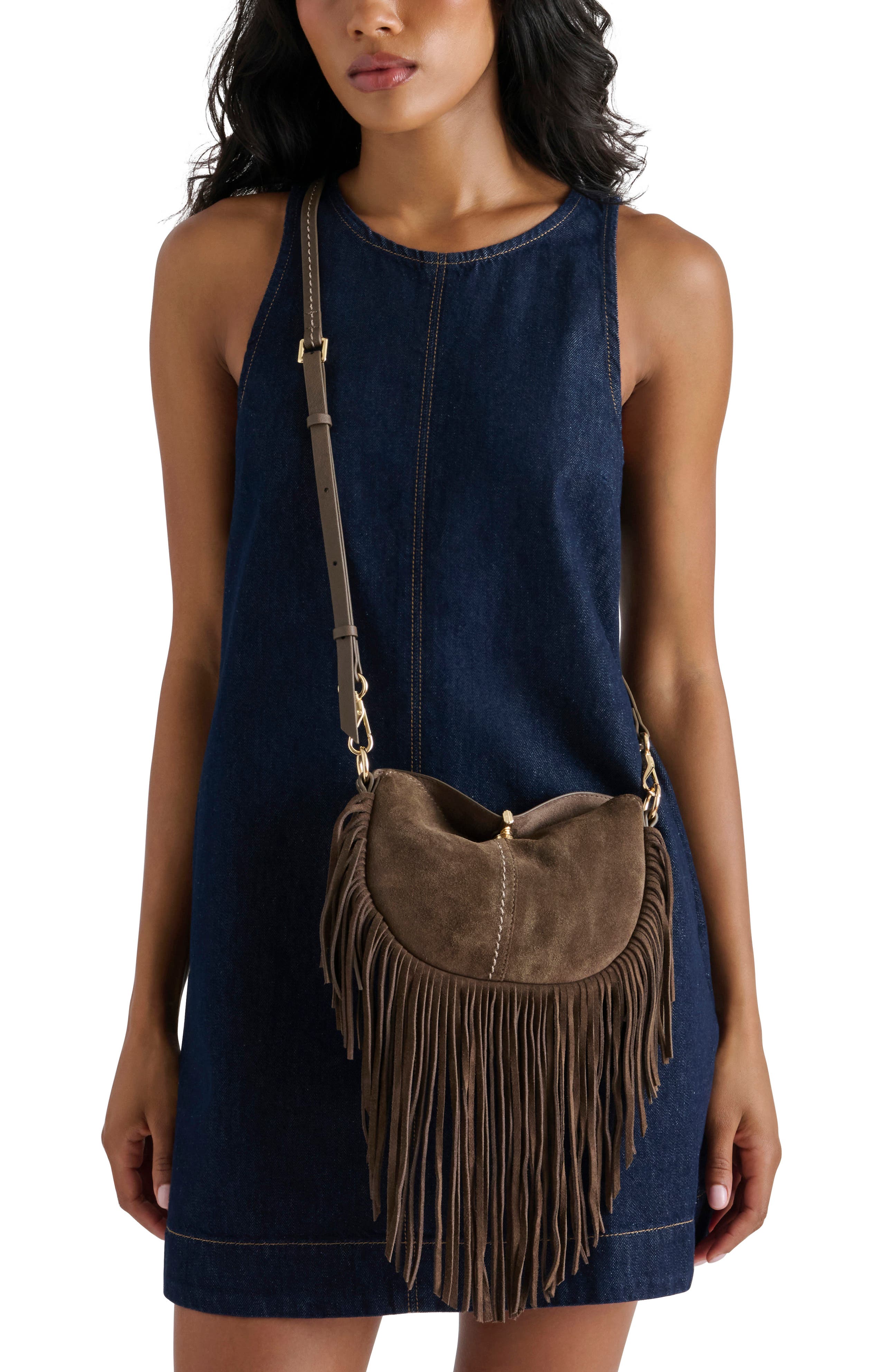 Benni Crossbody Bag, Alternate, color, DARK TAUPE