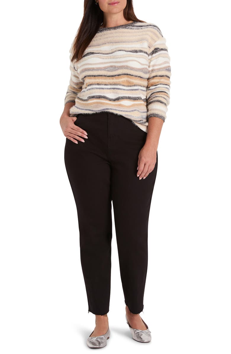 NIC+ZOE Odyssey Mix Stripe Sweater, Alternate, color, Neutral Multi