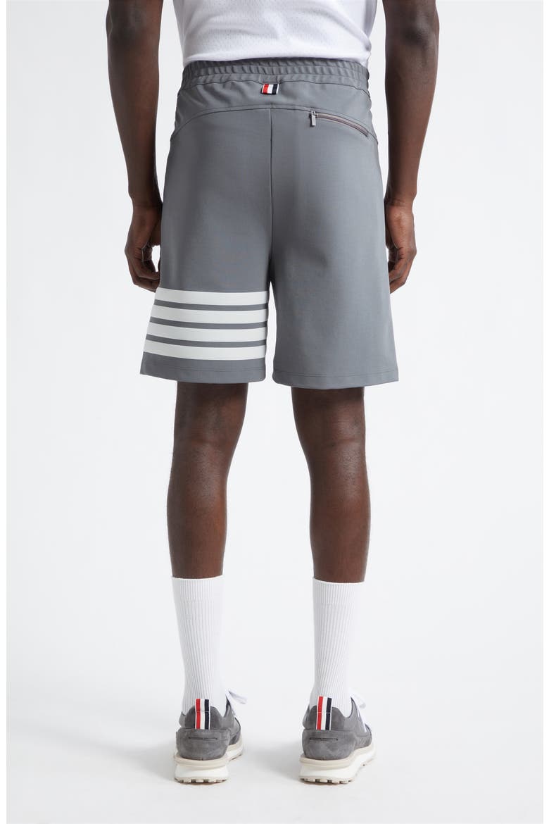 4-Bar Tech Shorts, Alternate, color, MEDIUM GREY