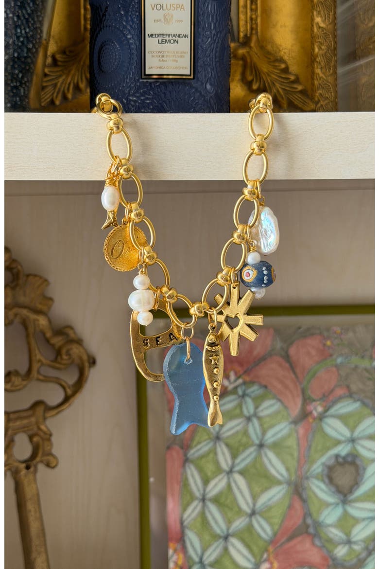 Mare Necklace, Alternate, color, Blue