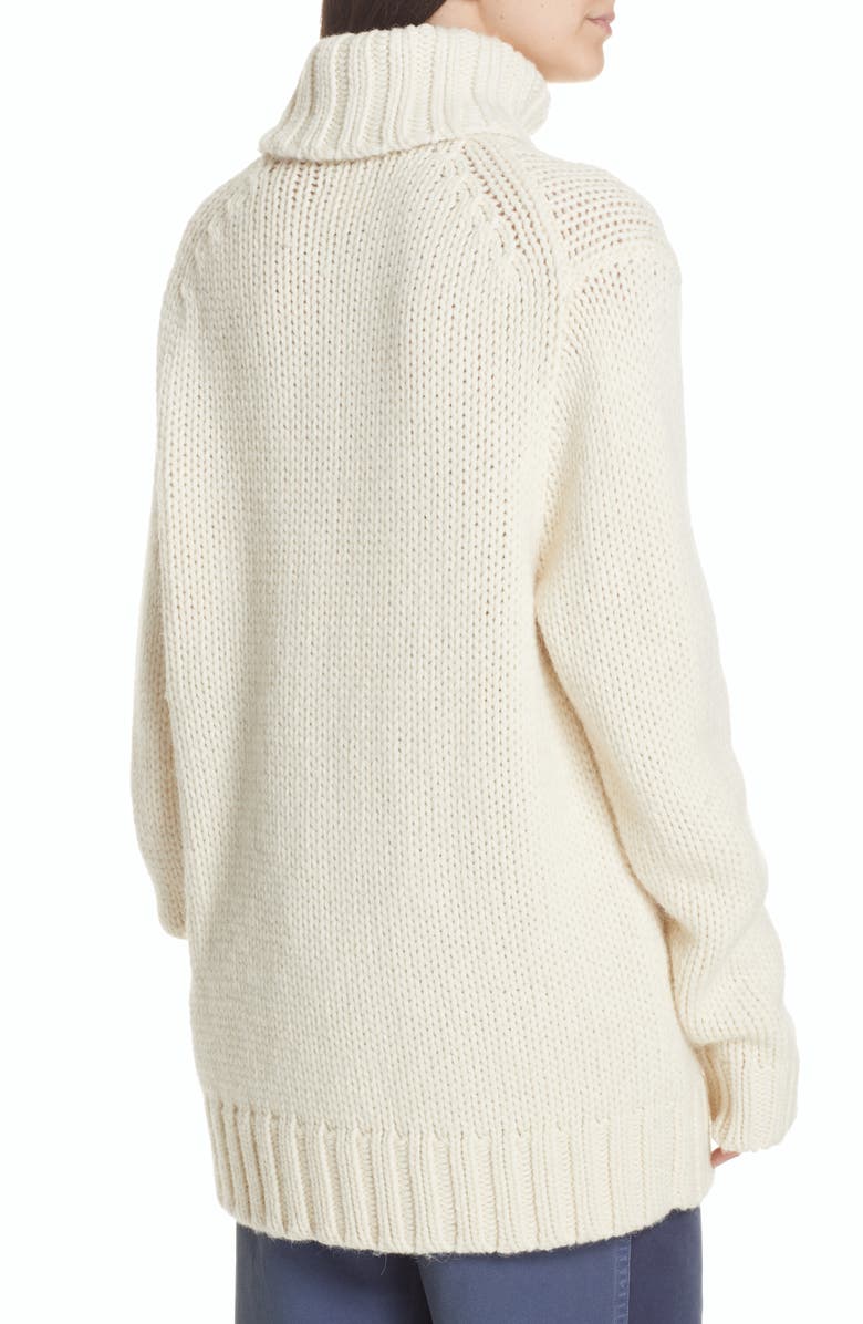 Polo Ralph Lauren Logo Graphic Turtleneck Sweater, Alternate, color, 