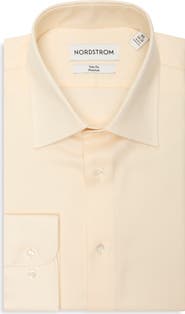 Nordstrom Trim Fit Solid Cotton Dress Shirt