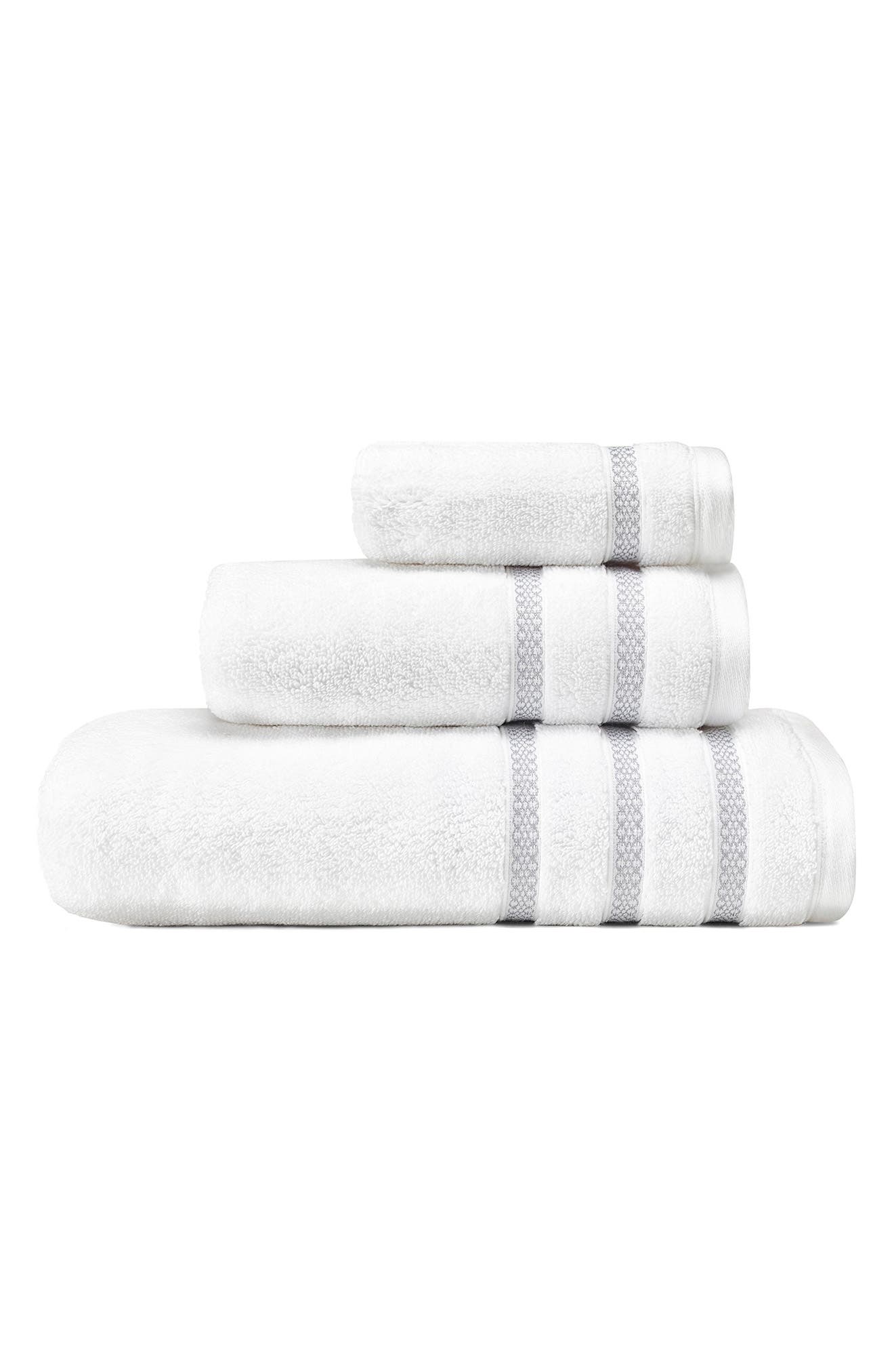 Vera Wang Trellis Bath Towel, Hand Towel & Fingertip Towel Set